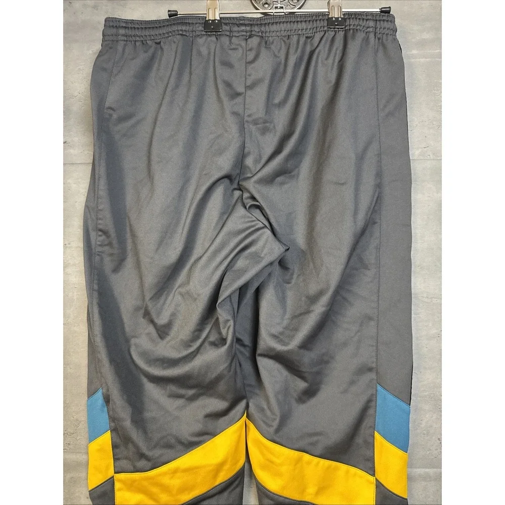 grey Adidas Aloxe track pants Blue & Yellow Color Black Signature 3 Stripes M